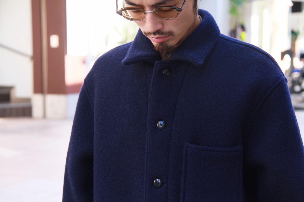 ひつじのショーンのモデルになった品種の羊毛で作ったメルトン