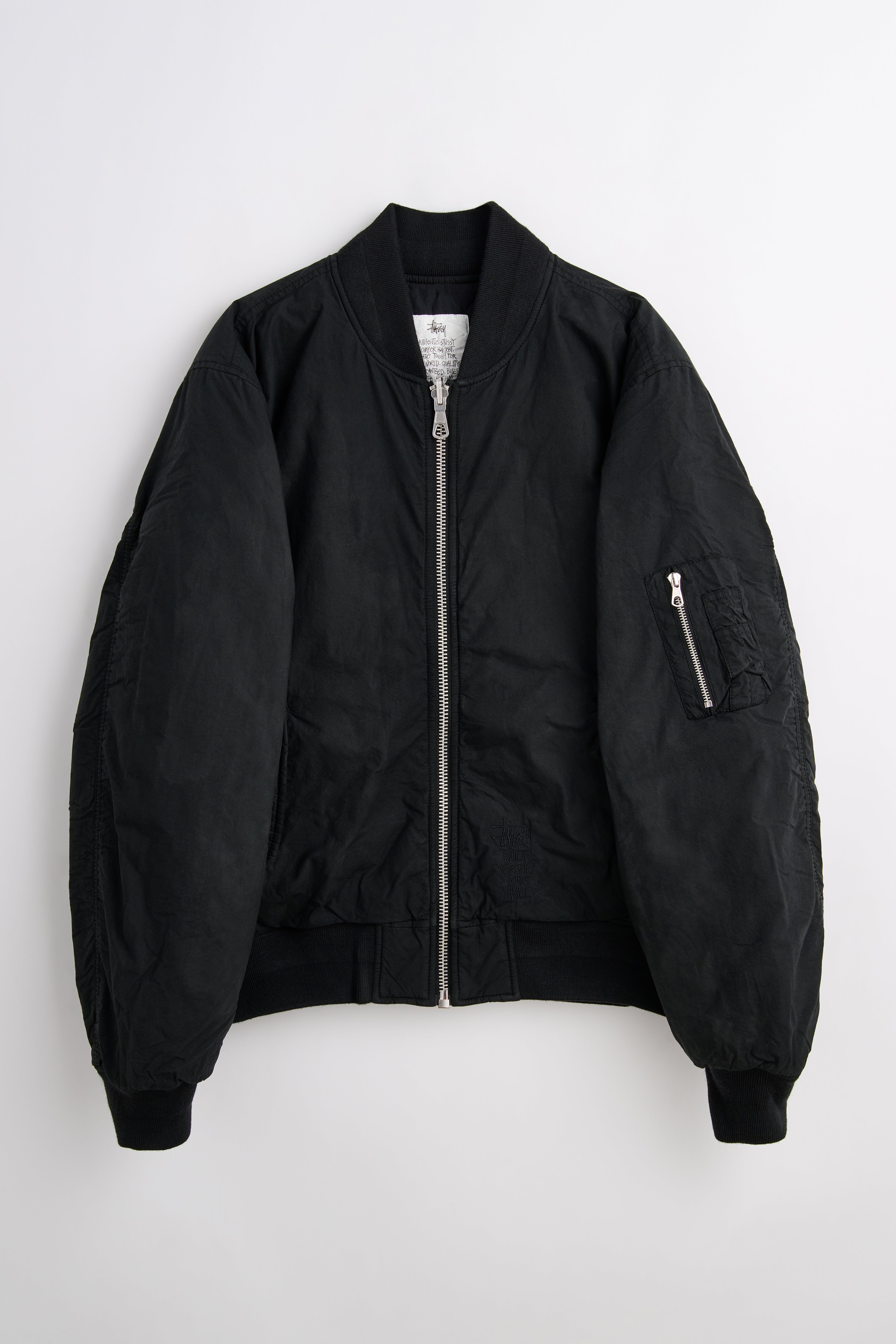Stüssy Quilted Bomber Waxed Black – Très Bien
