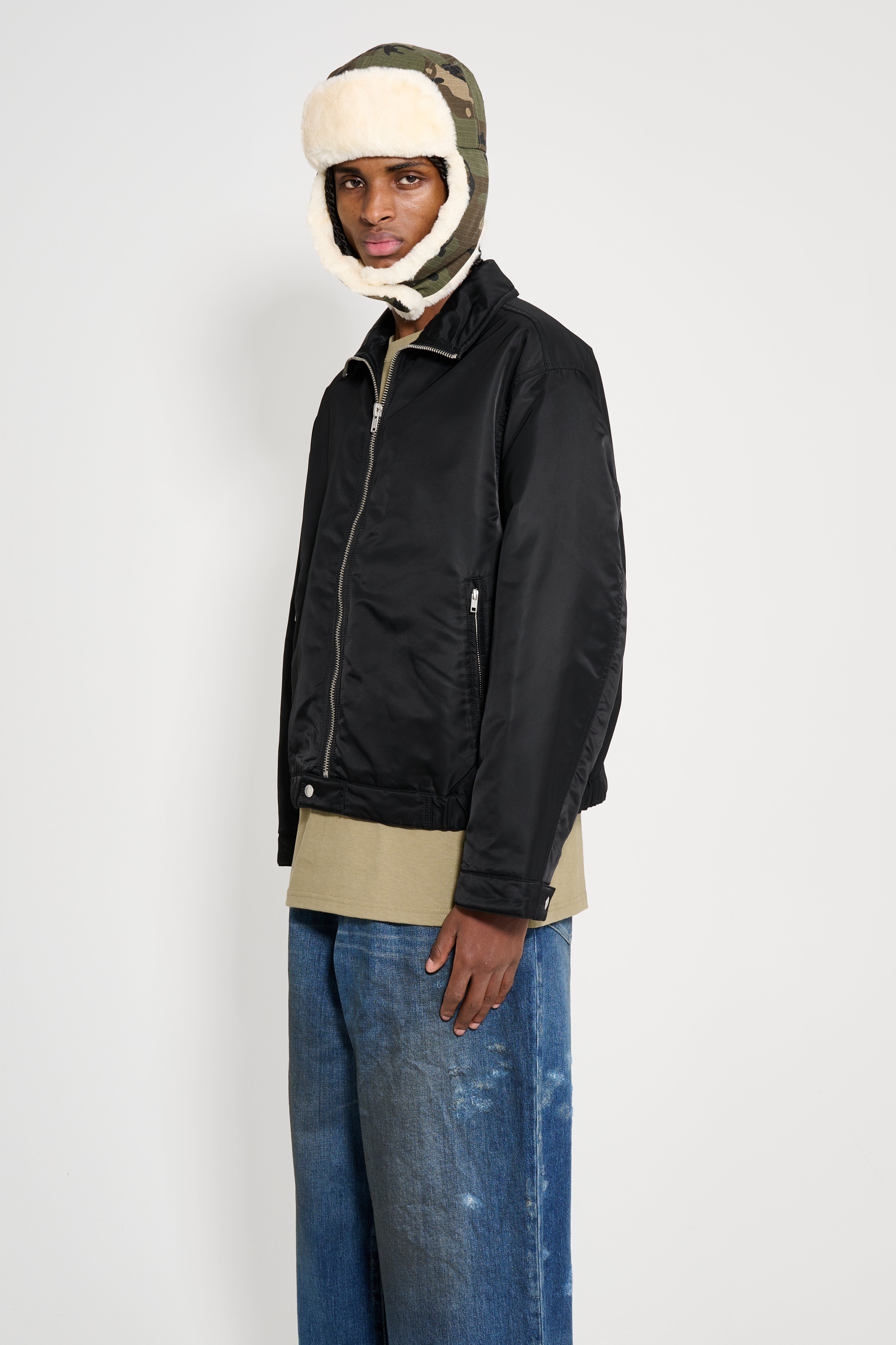 Stüssy Piled Lined Zip Jacket Black – Très Bien