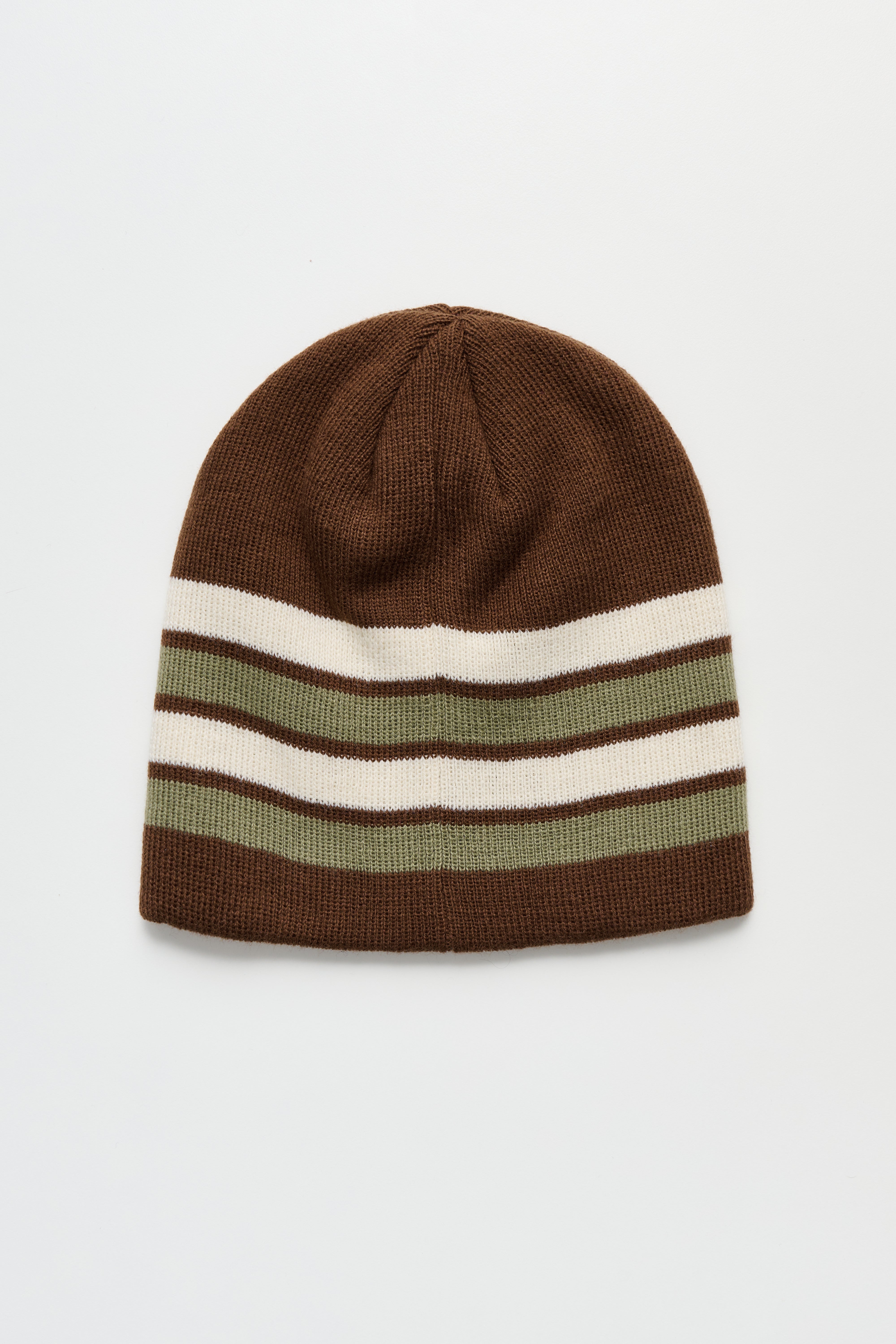 Stüssy Skullcap Basic Striped Brown – Très Bien