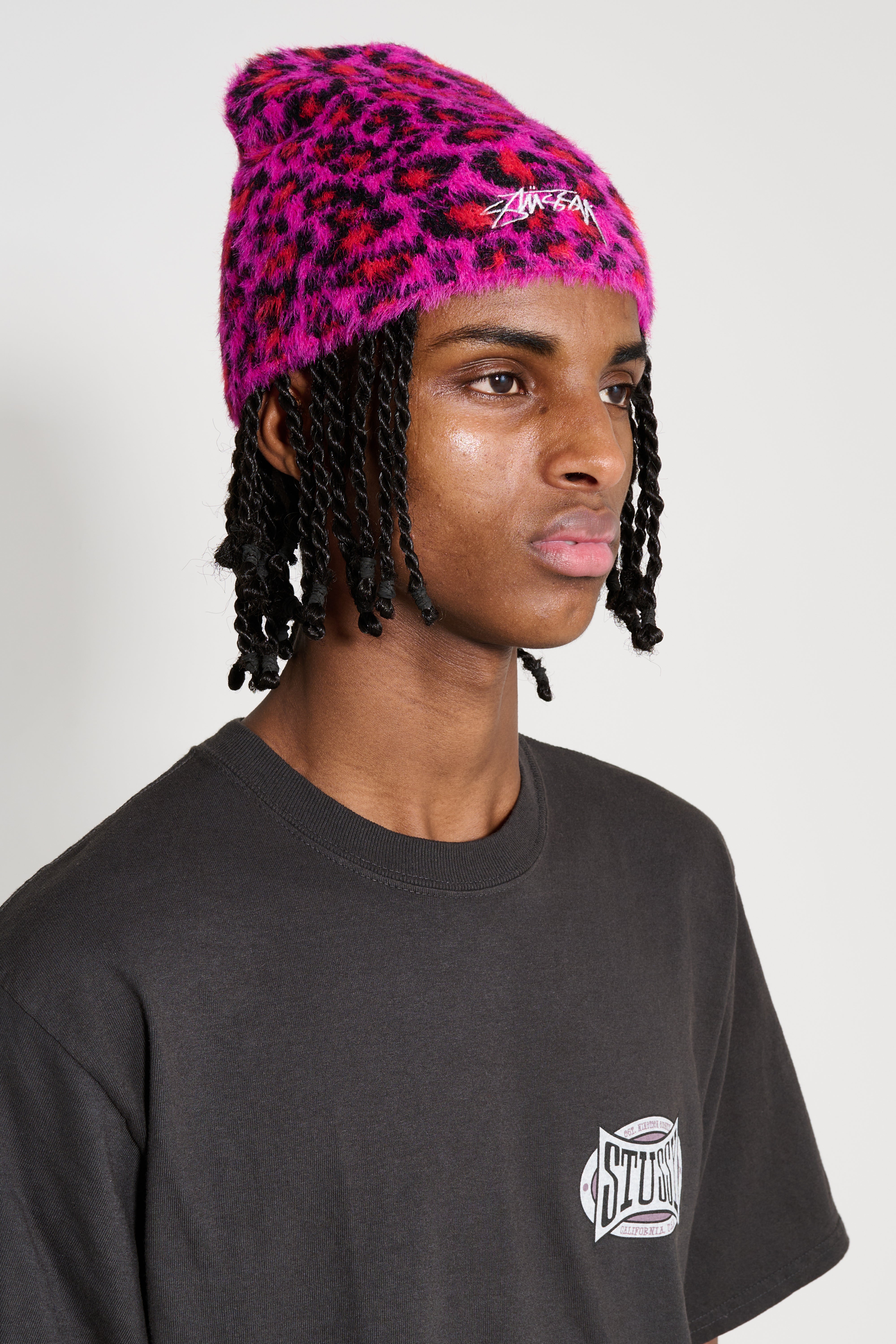 Stüssy Skullcap Leopard Pattern Pink – Très Bien