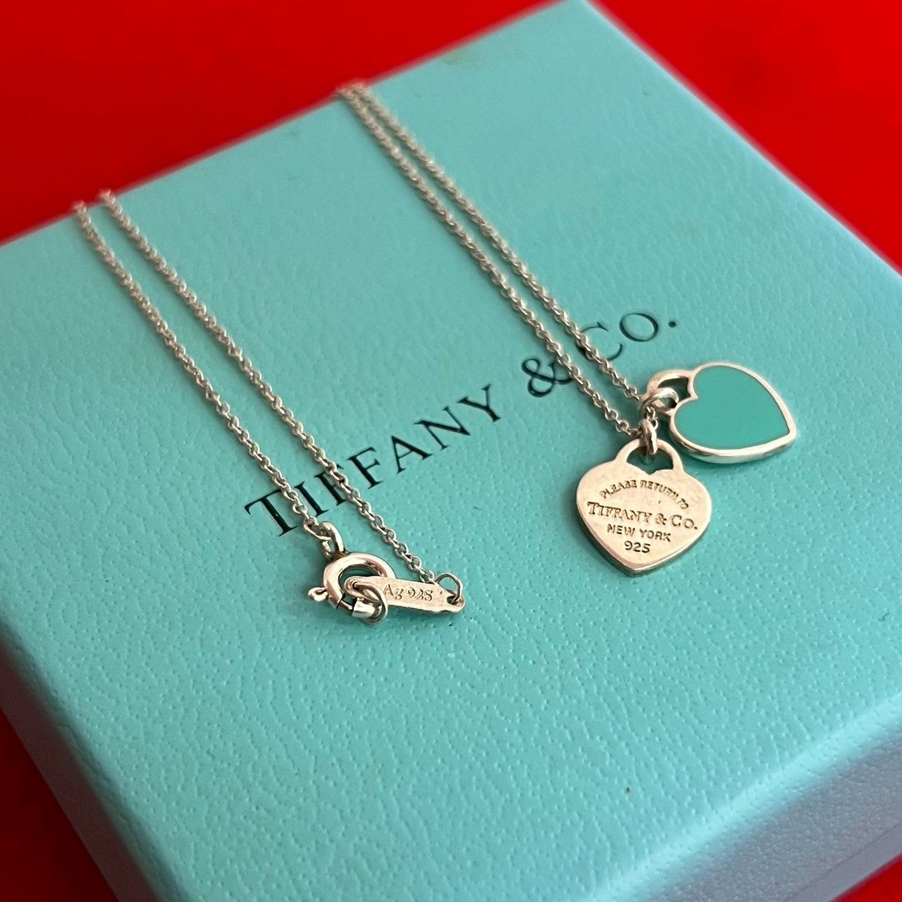 TIFFANY&Co. ティファニー リターントゥ ダブルハート ブルー
