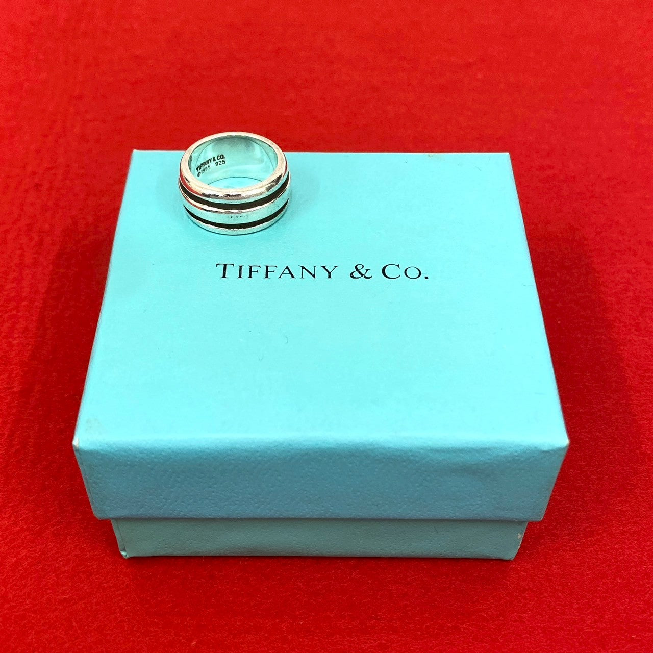 TIFFANY&Co. ティファニー アトラス グルーブド ダブルライン リング