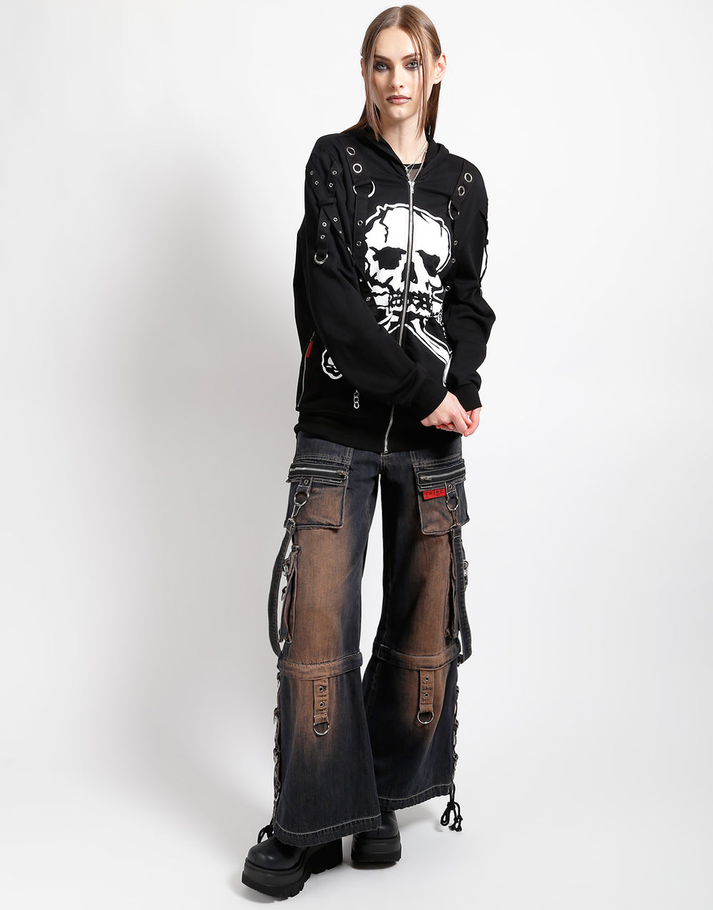 TRIPP NYC - ZIP LOCK PANT DIRTY WASH BLUE DENIM