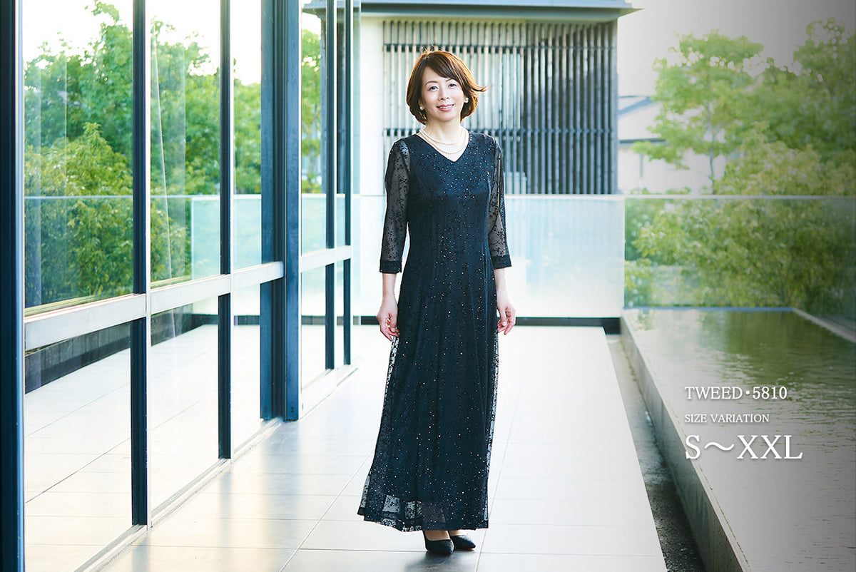 結婚式母親ドレス・新郎新婦母親ドレスにお薦めフォーマルロングドレス