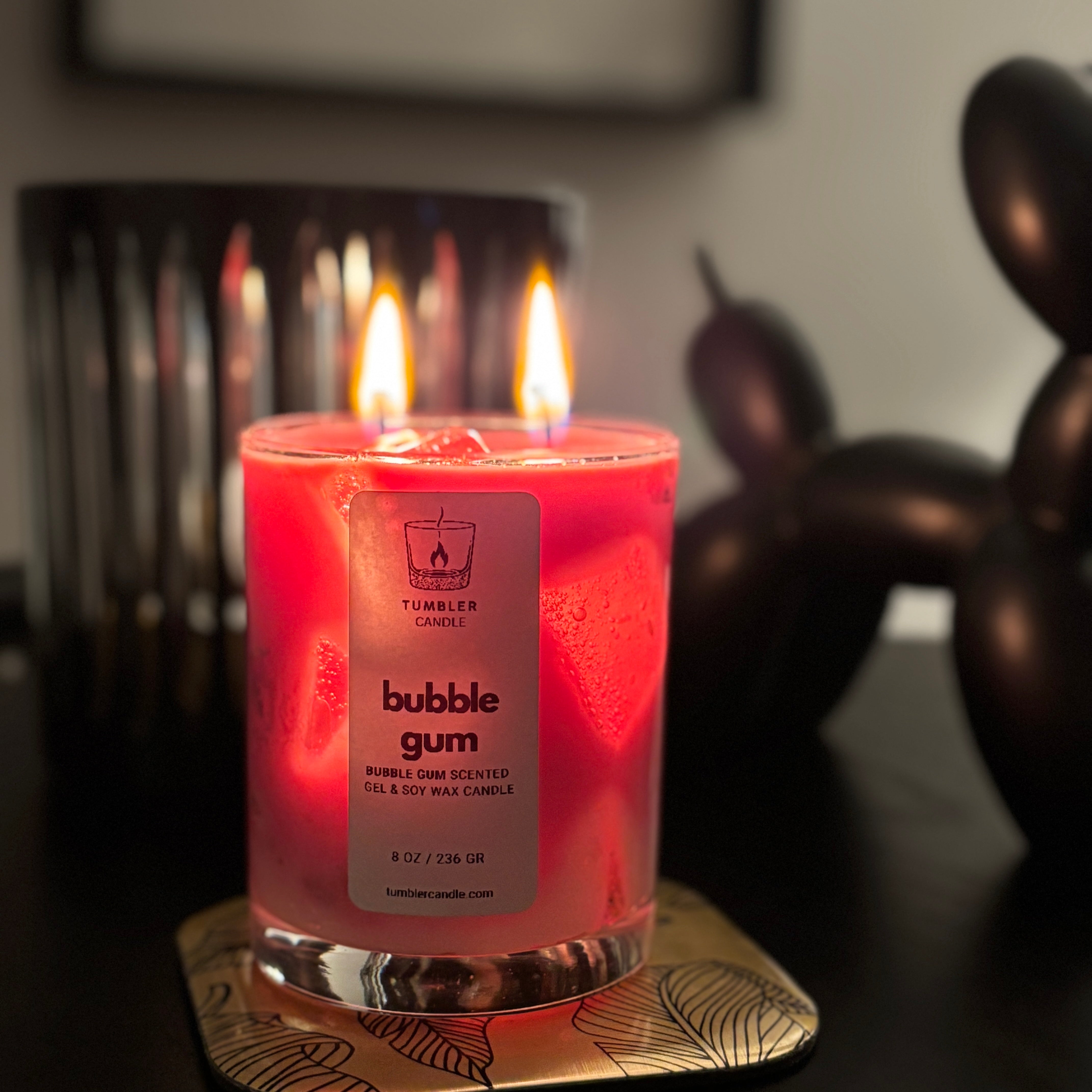 Bubble Gum - Sakız Kokulu Soya Mum - 250 ml – Tumbler Candle