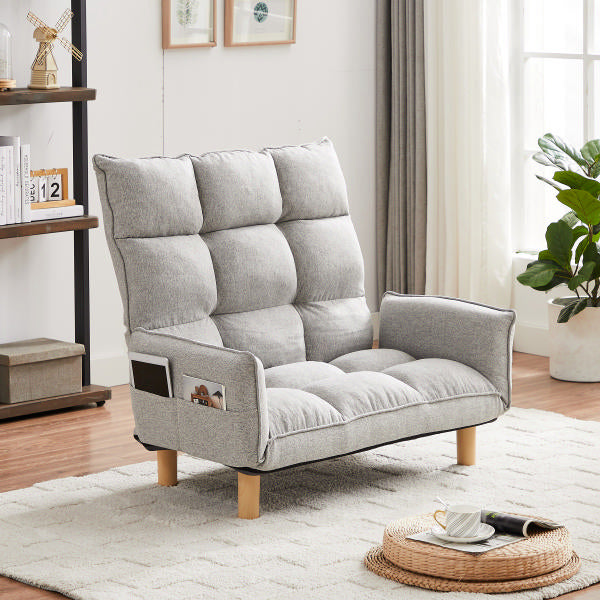 送料無料】2人掛け スーパーハイバックカウチソファ[最大幅151cm] F