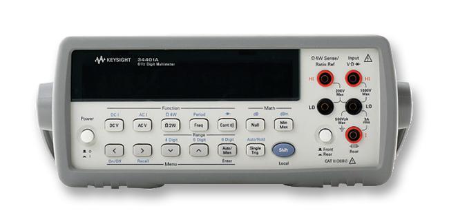 34401A KEYSIGHT TECHNOLOGIES, Bench Digital Multimeter, 1000 Count
