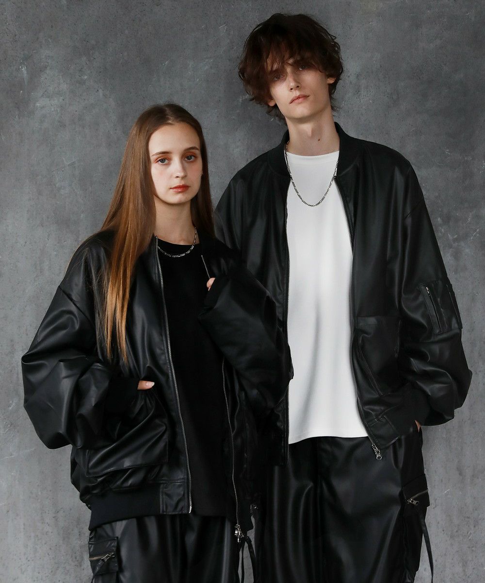 PUレザーMA-1ジャケット | UNLILL（アンリル）公式通販サイト