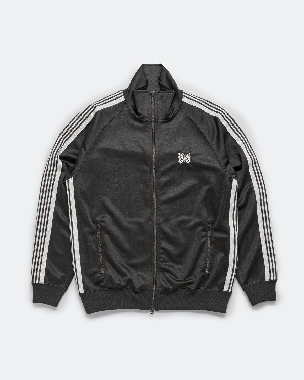 Needles - Track Jacket - Charcoal Poly Smooth | UP THERE