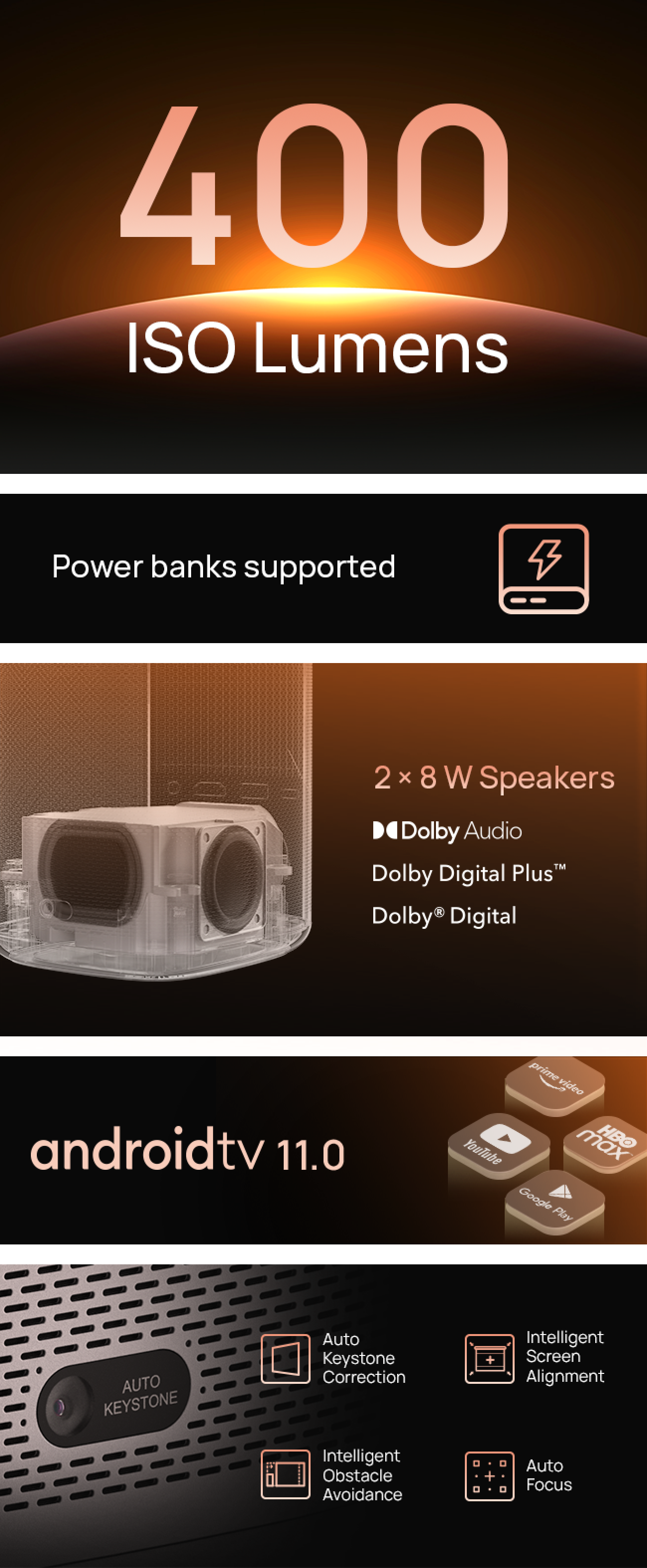 MoGo 2 Mini Projector | Home & Outdoor