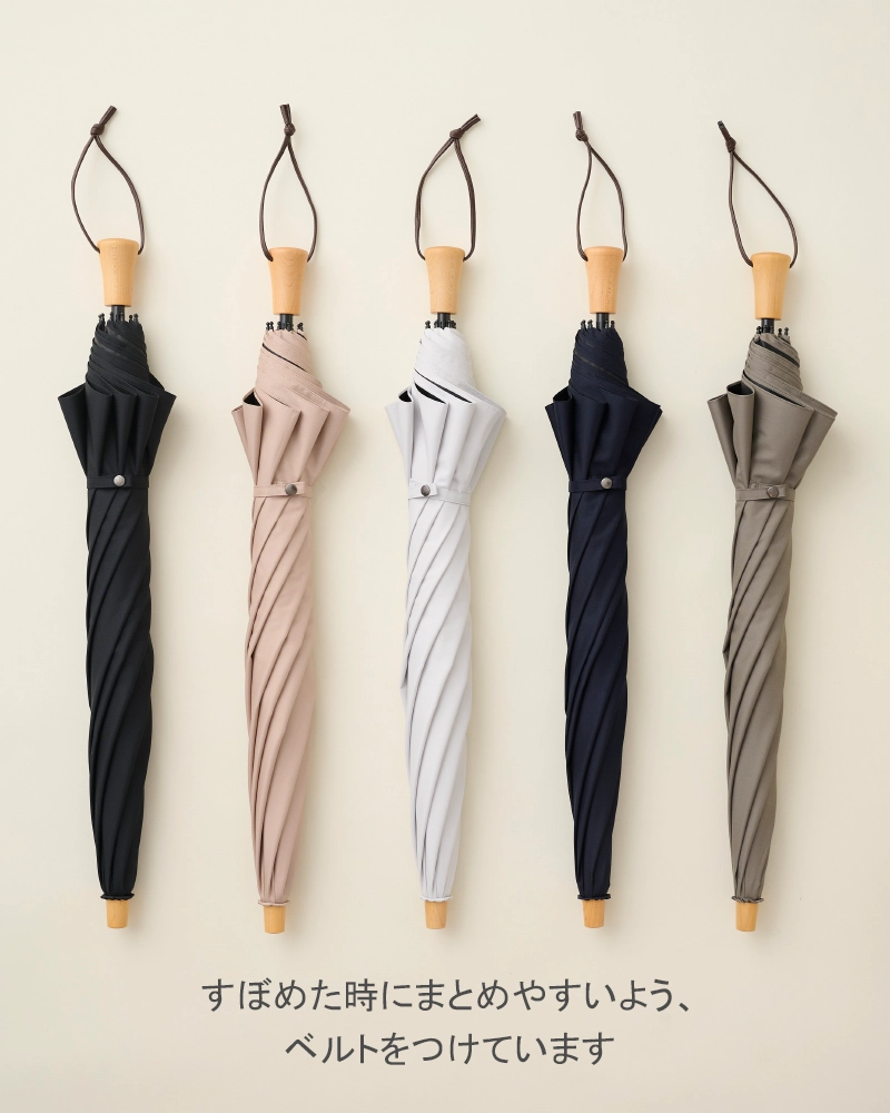 2段折 / 無地 | 完全遮光日傘｜サンバリア100