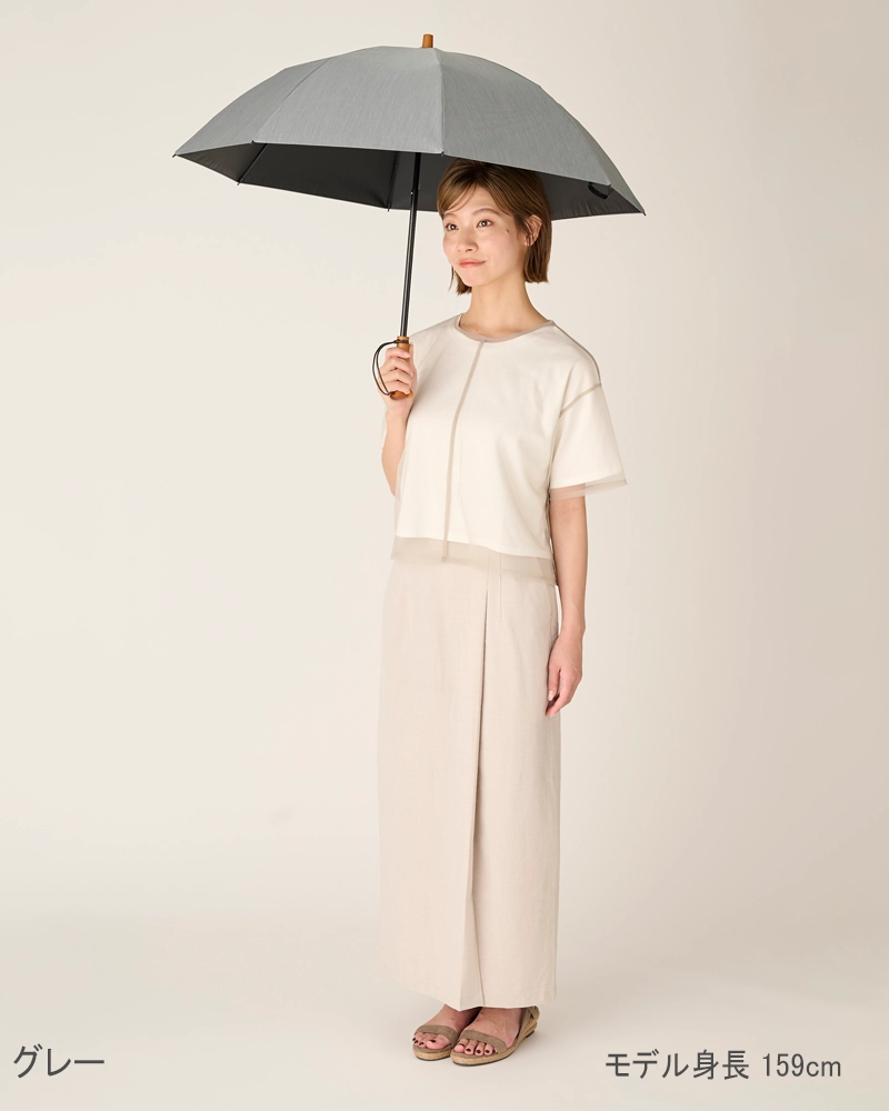 2段折 / フロスト | 完全遮光日傘｜サンバリア100