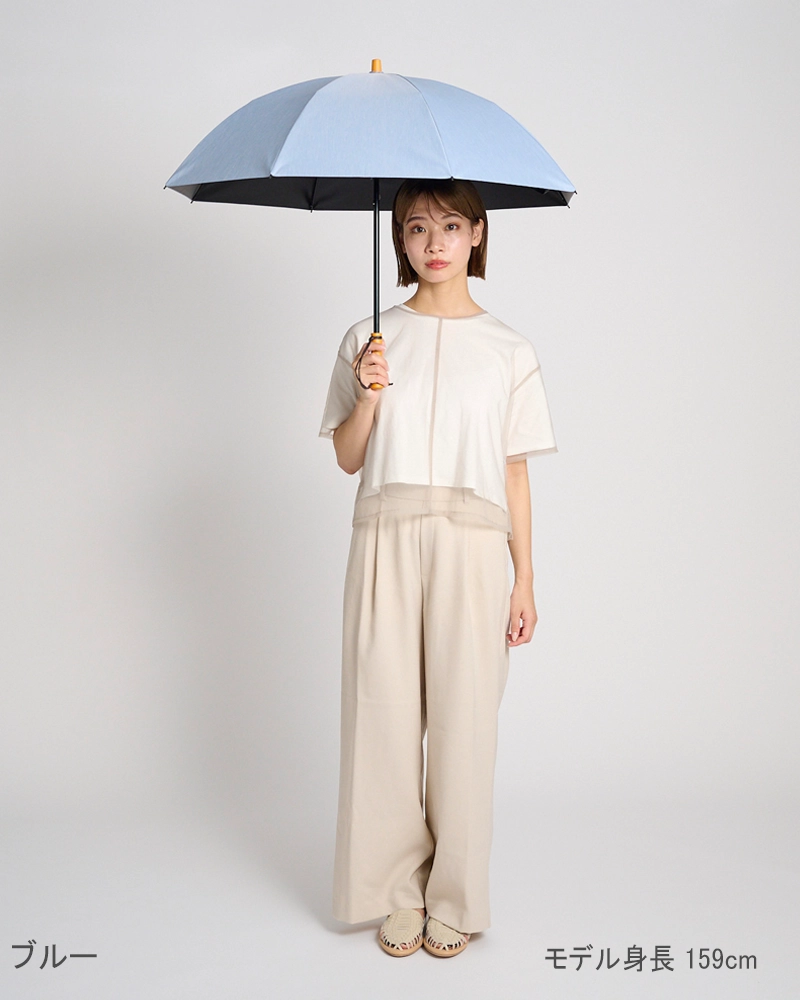 2段折 / フロスト | 完全遮光日傘｜サンバリア100