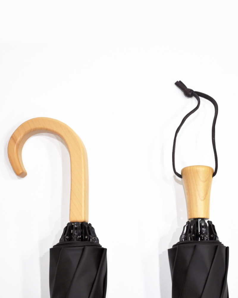 2段折 フリル / ストライプ | 完全遮光日傘｜サンバリア100