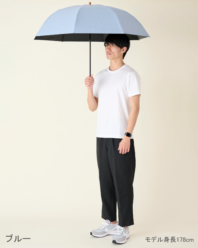 2段折 大判 / フロスト | 完全遮光日傘｜サンバリア100