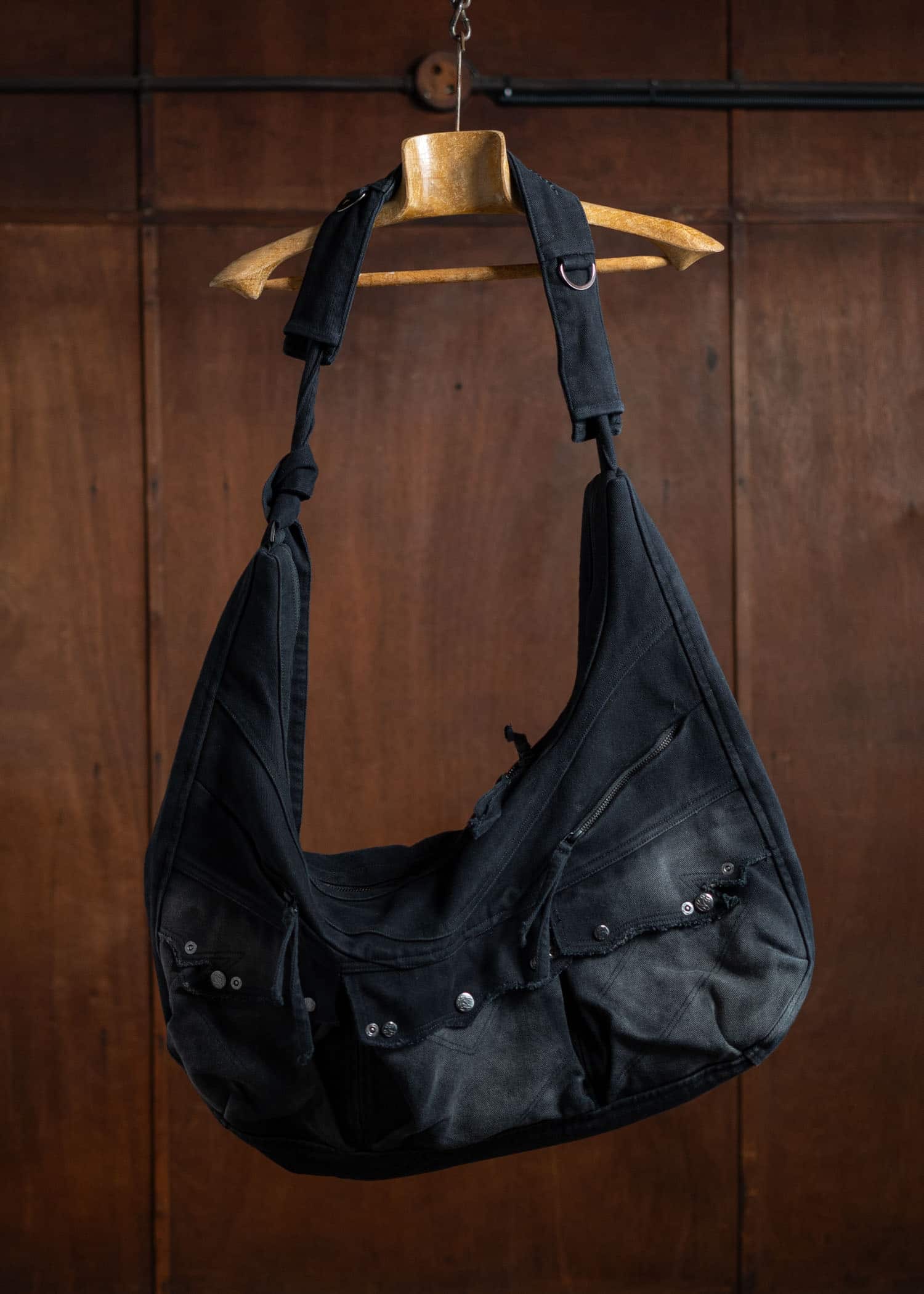 Professor.E Parachute Bag Washed Black 24FW-PE-ACC-04 – VISION OF