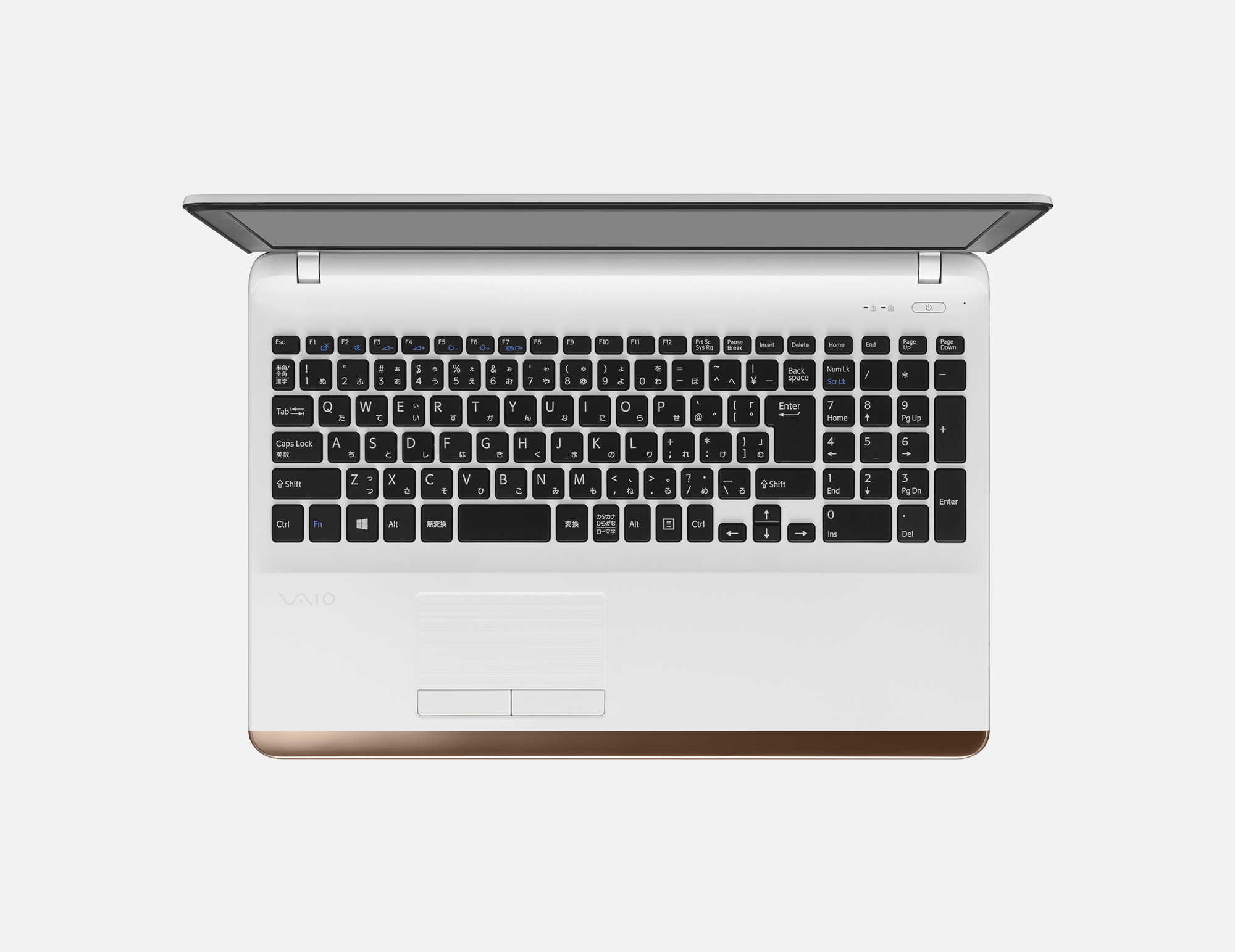 デザイン | 各部名称・ホワイト/カッパー| VAIO C15 | VAIO