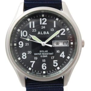 ALBA 腕時計 ソーラー カレンダー V158-0AX0 ブルー（2022/12/11買取
