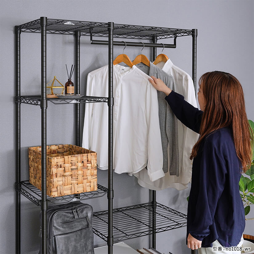 ルミナス ノワール ワードローブラック 幅100cm | ルミナス