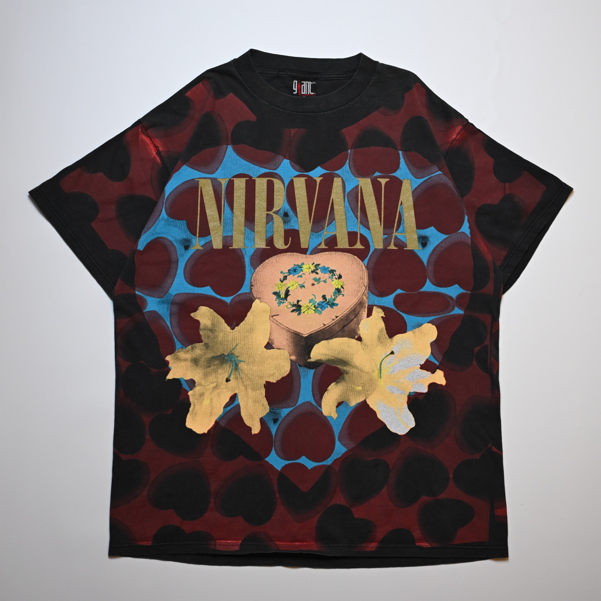 NIRVANA HEART SHAPED BOX GIANT BY TULTEX XL (r_1202) – VINTAGE BROS