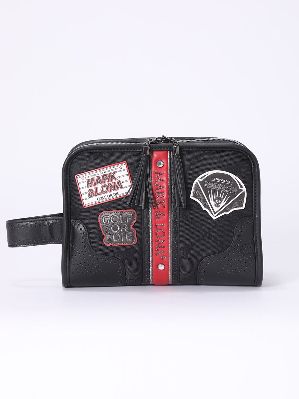 マークアンドロナ ポーチ 2022年モデル ゲージカモクラッチバッグ 総柄