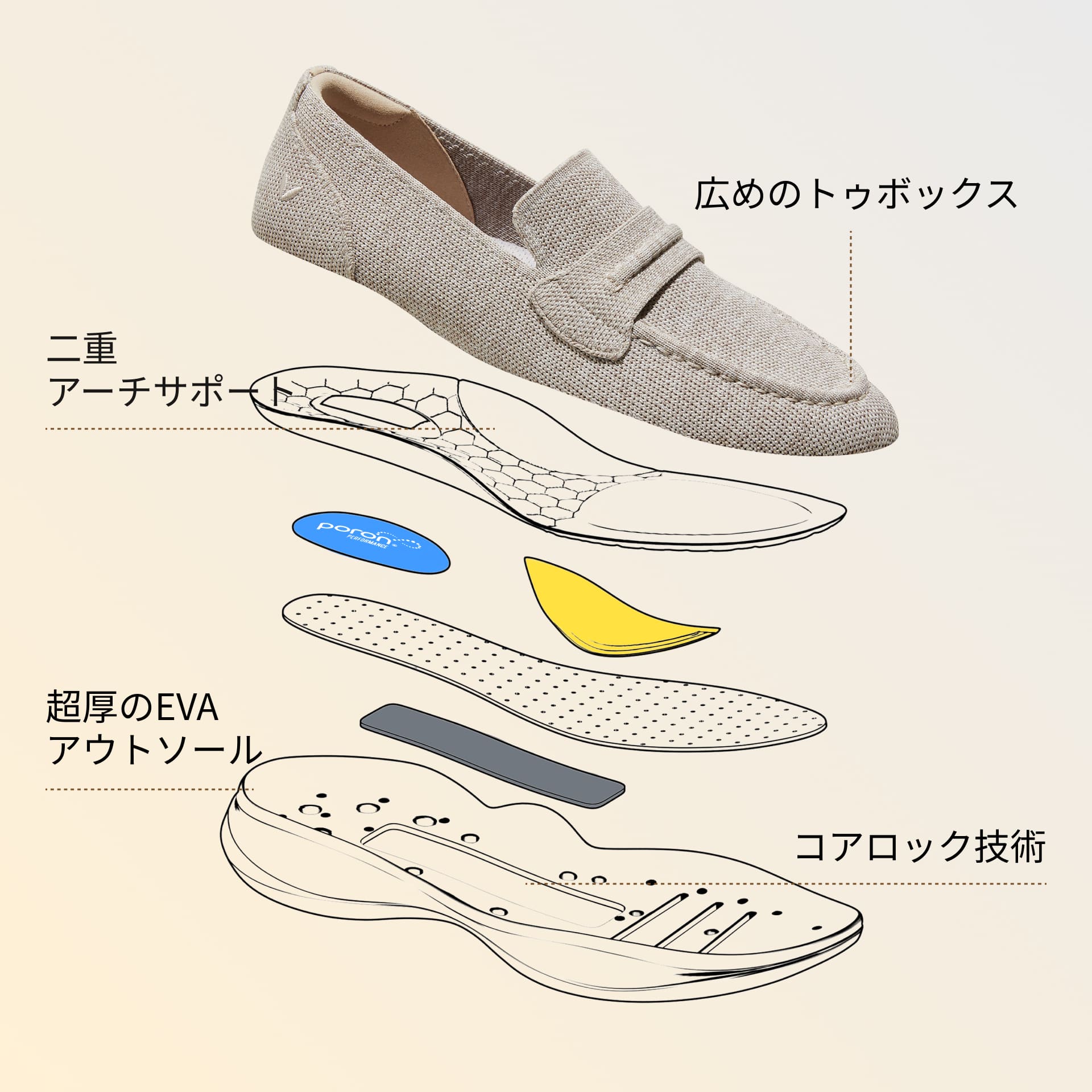 Ivana] ラウンドトゥ スニーカー ローファー – VIVAIA JAPAN