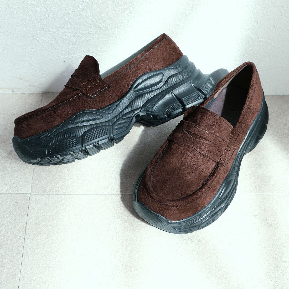 2026年春再販】厚底スニーカーローファー ｜靴・レディースシューズの