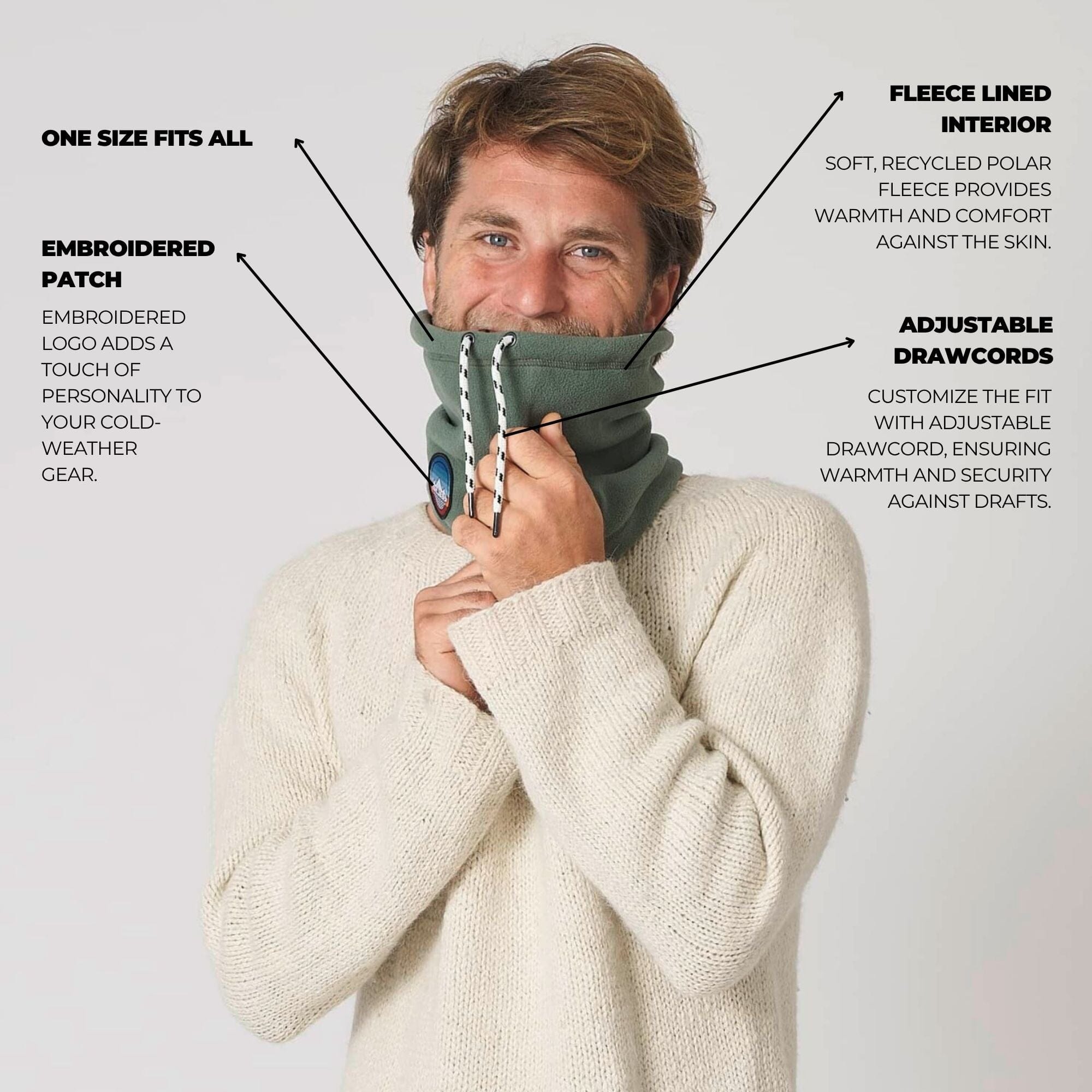 VOITED Snood - Dark Forest | Warm & Adjustable Neck Protection