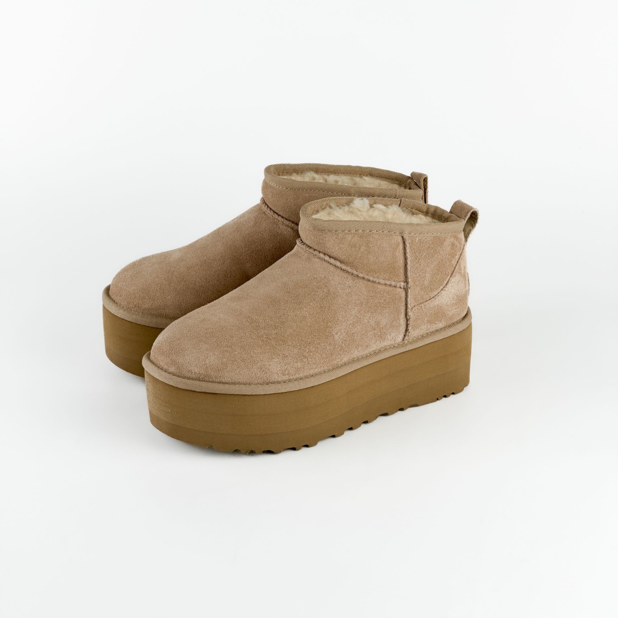 Черевики жіночі 👟 UGG Classic Ultra Mini Platform Boot Sand