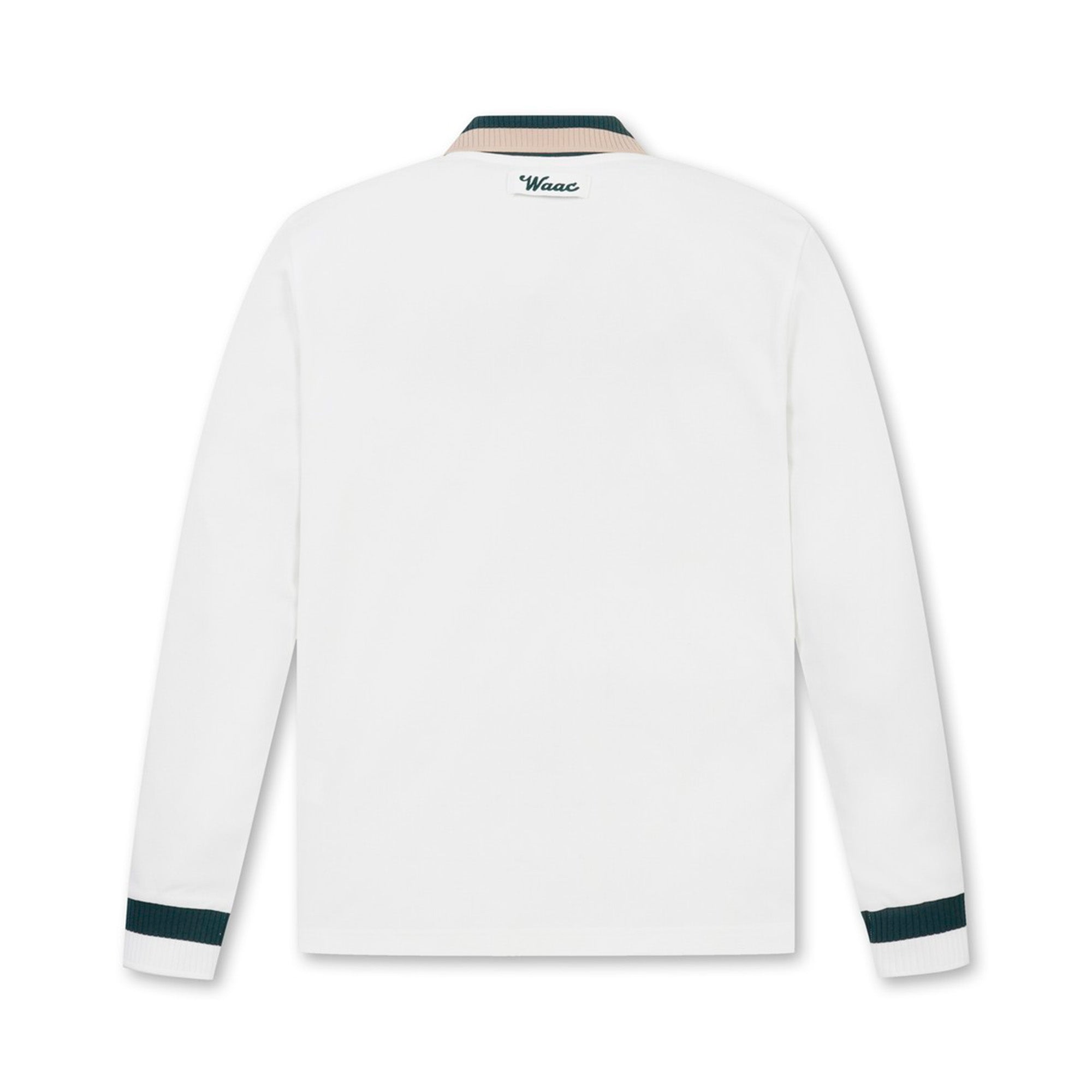 MEN WAACKYピケポロシャツ アイボリー