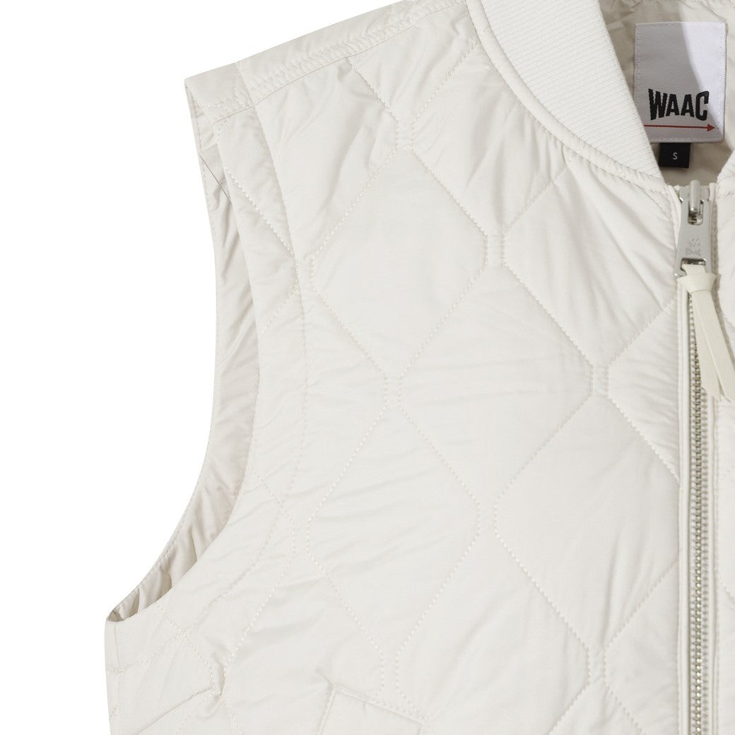 WOMEN キルティングベスト アイボリー