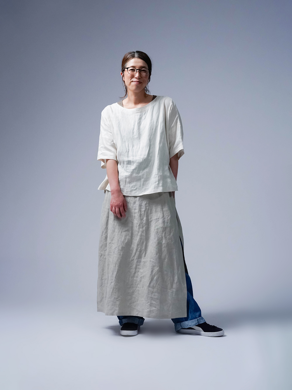 リネントップス】これが、元祖よしT！ ドルマントップス / レモン