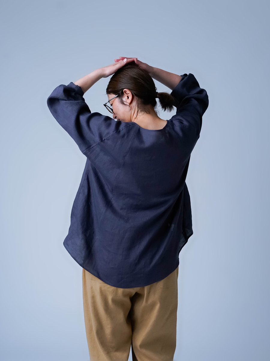 リネントップス】夏のわがままに応える Aライン袖ふんわりトップス