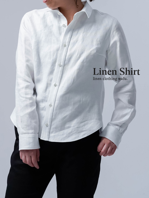 プレミアム】 Linen Shirt wafu史上最高の上質リネン シャツ