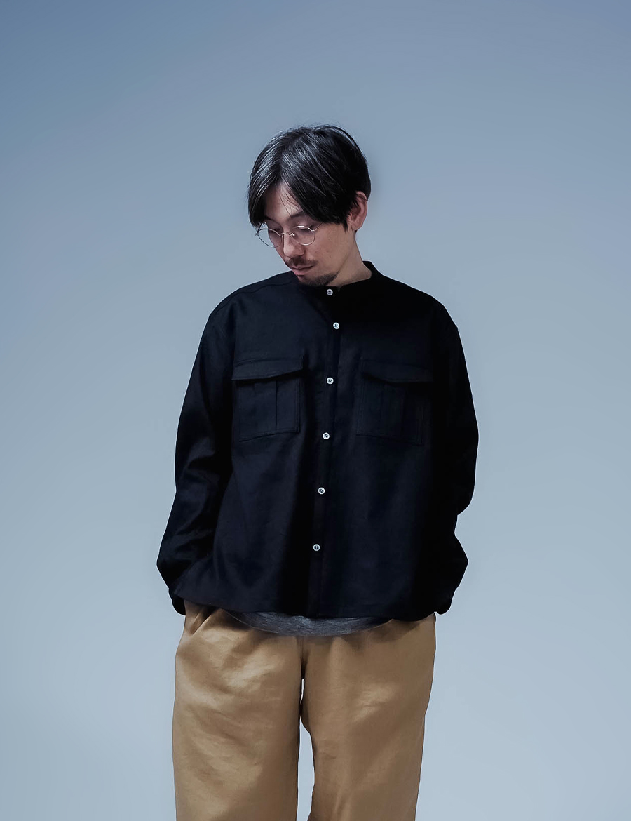 リネンソロテックス】洗練と快適さに包まれる。リネンサファリシャツ