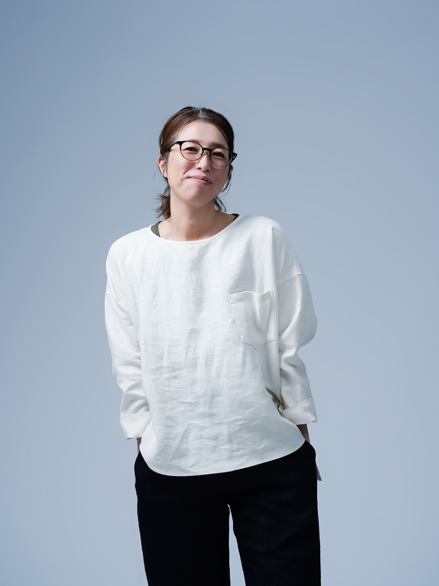 リネントップス】前後差の着丈がポイント！ ポケット付き ゆるT