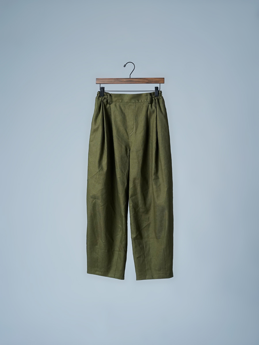 リネンソロテックス】立体を操る 魅惑のリネンサーカスパンツ