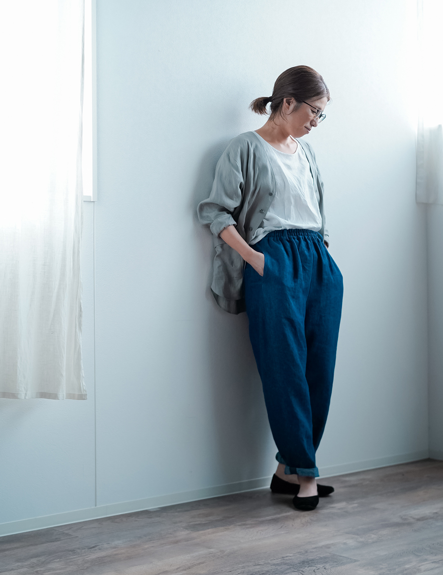 リネンパンツ】みんな大好き 一番使いやすいシルエットのリネンデニム