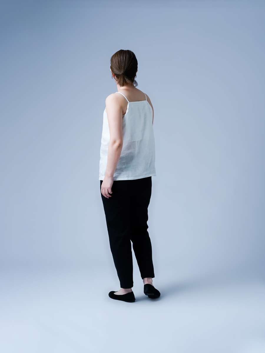 リネンキャミソール】下着をつけずに快適に過ごせる トッキノン