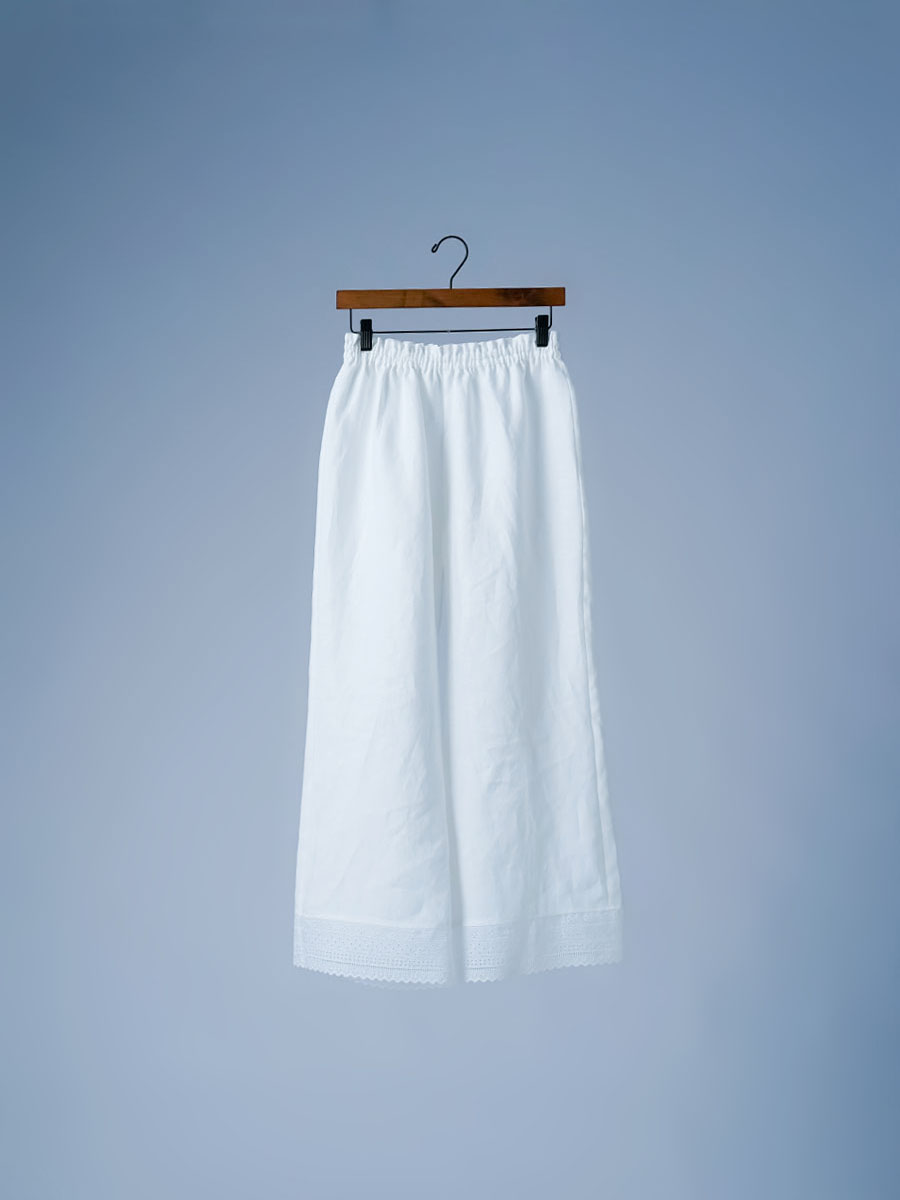 ペチパンツ】人気ペチにワイドシルエット新登場！ 裾レース ワイド