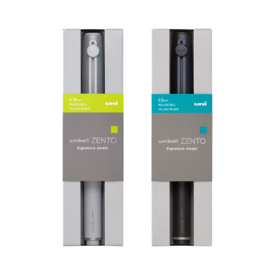 Mitsubishi Pencil uni-ball ZENTO Signature 2-Pen Set Silver 0.38mm