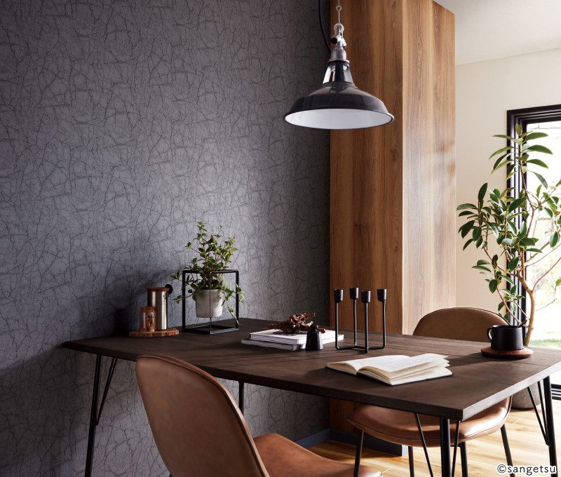 木目/ブラウン系(ダークブラウン 木目 防かび サンゲツ RE55589