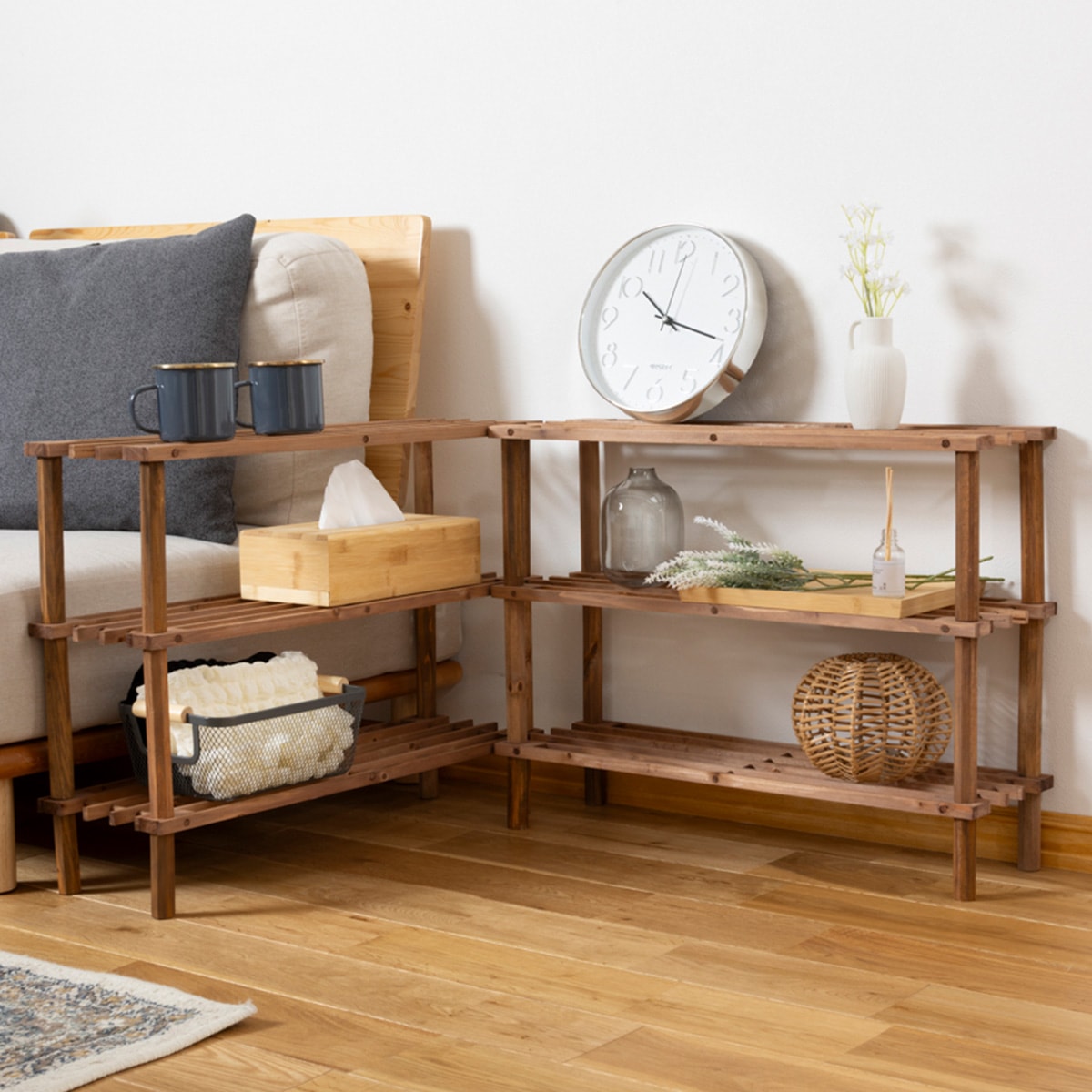 ラック オープンラック 物品棚 小棚 木製 3段 diy 収納棚 おしゃれ