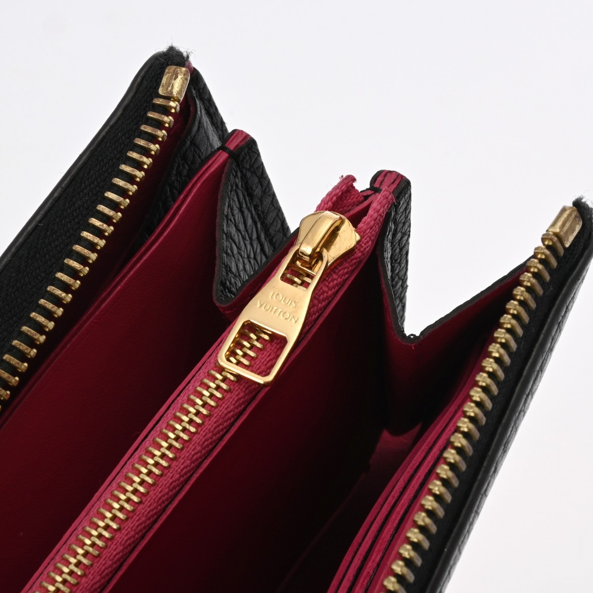 ルイ ヴィトン ポルトフォイユ・コメット ノワール/ピンク M63102