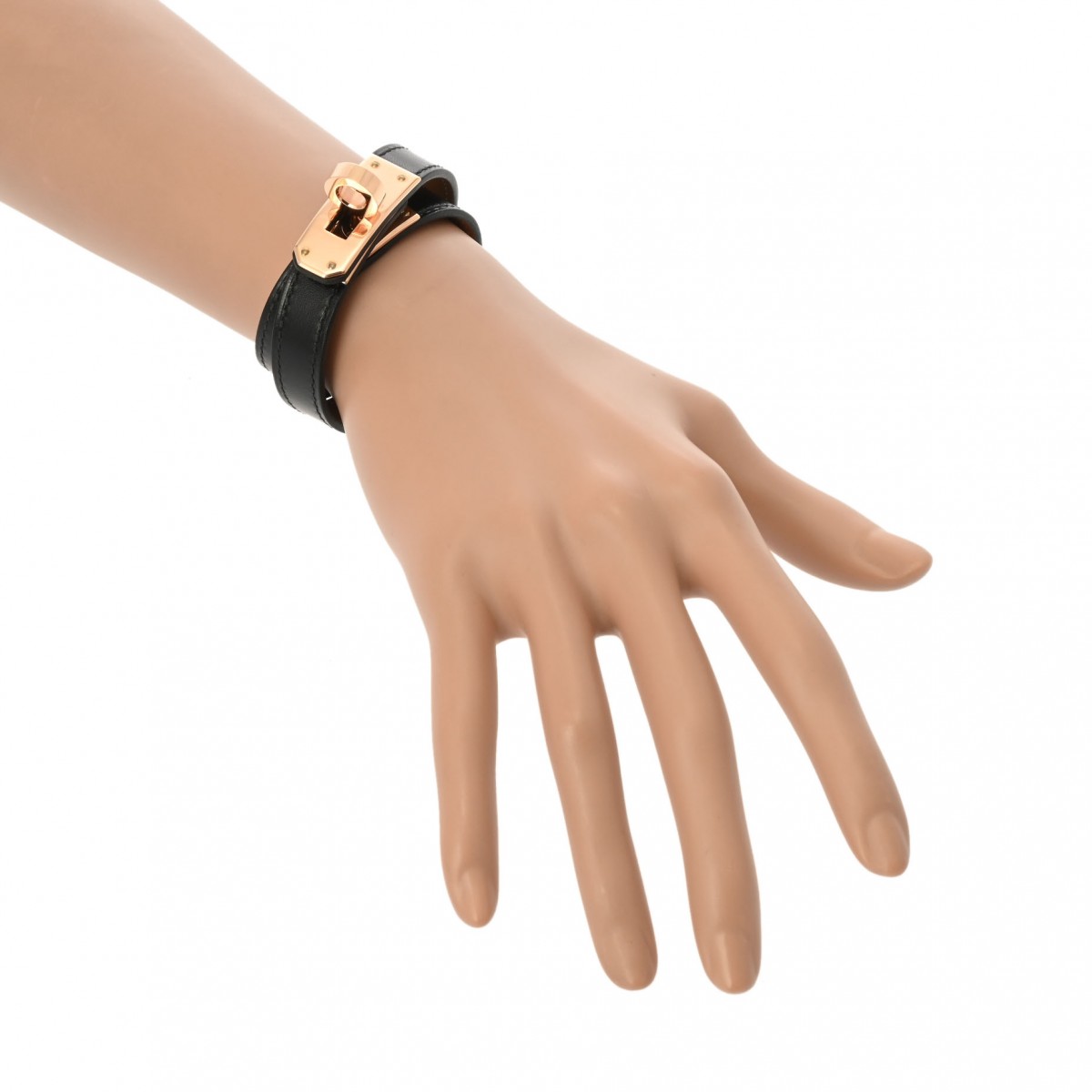 エルメス ケリー ドゥブルトゥール #T2 ブラック ボックスカーフ