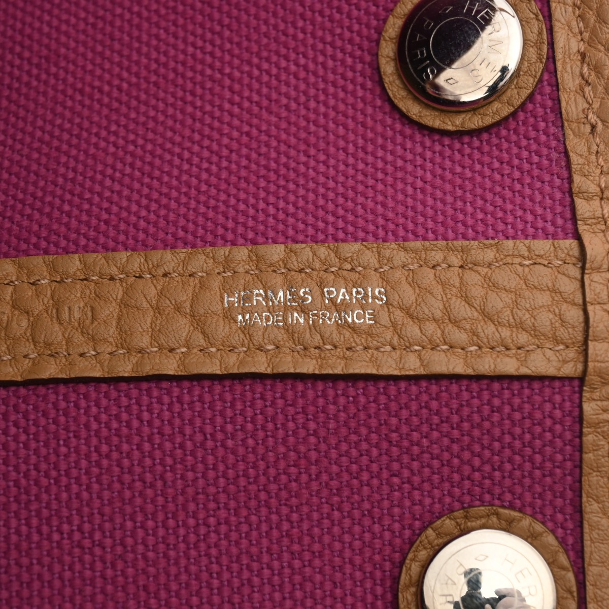 エルメス ガーデンパーティ TPM ローズパープル/ビスキュイ トワル