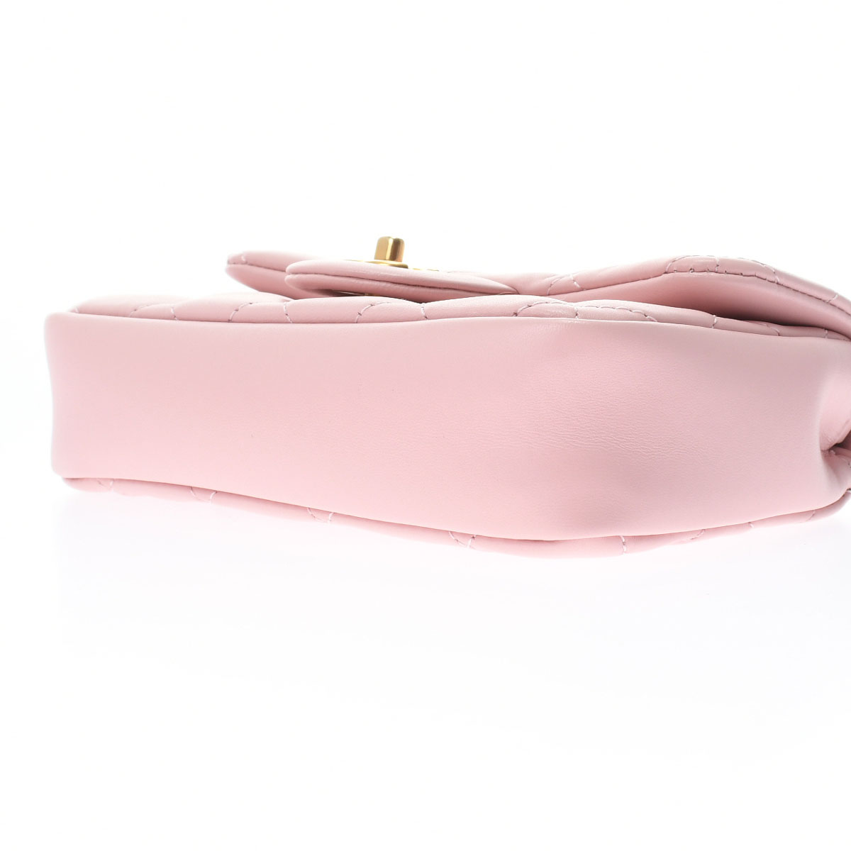 シャネル / CHANEL ミニフラップバッグ ピンク/ゴールド金具 AS3457