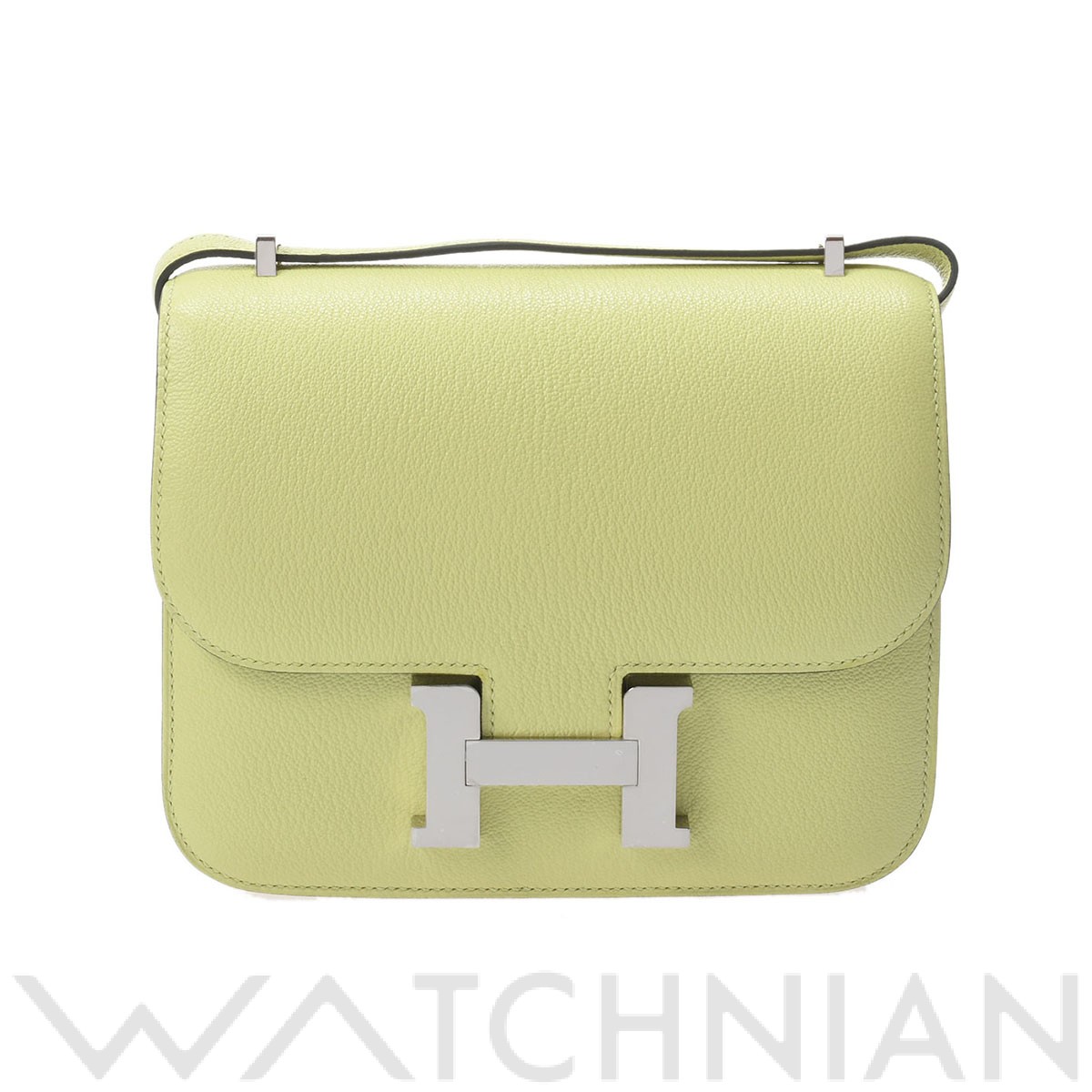 エルメス コンスタンス ミニ 18 ジョーヌブルジョン シェーブル