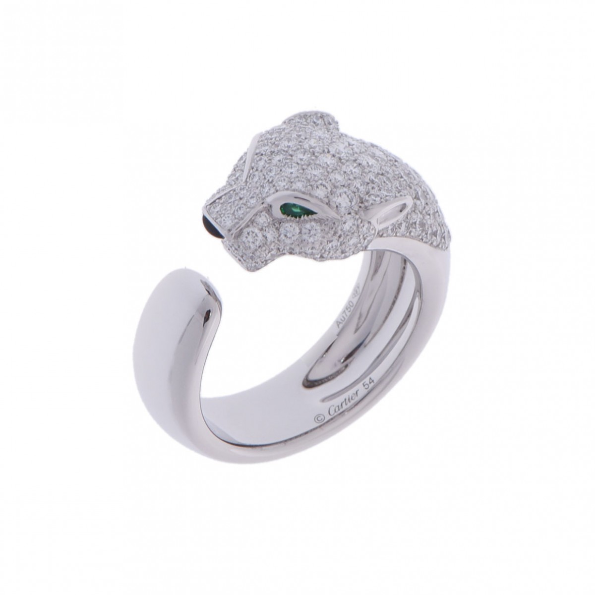 カルティエ パンテール リング シルバー K18ホワイトゴールド WG